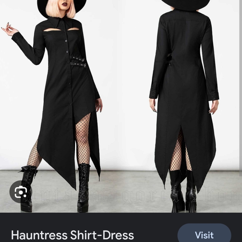 Killstar Hauntress shirt dress goth punk